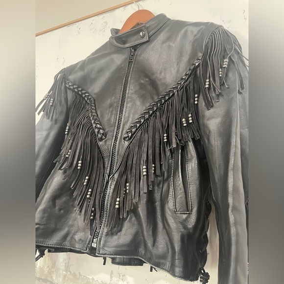 FRINGE leather Jacket - Picture 2 of 7